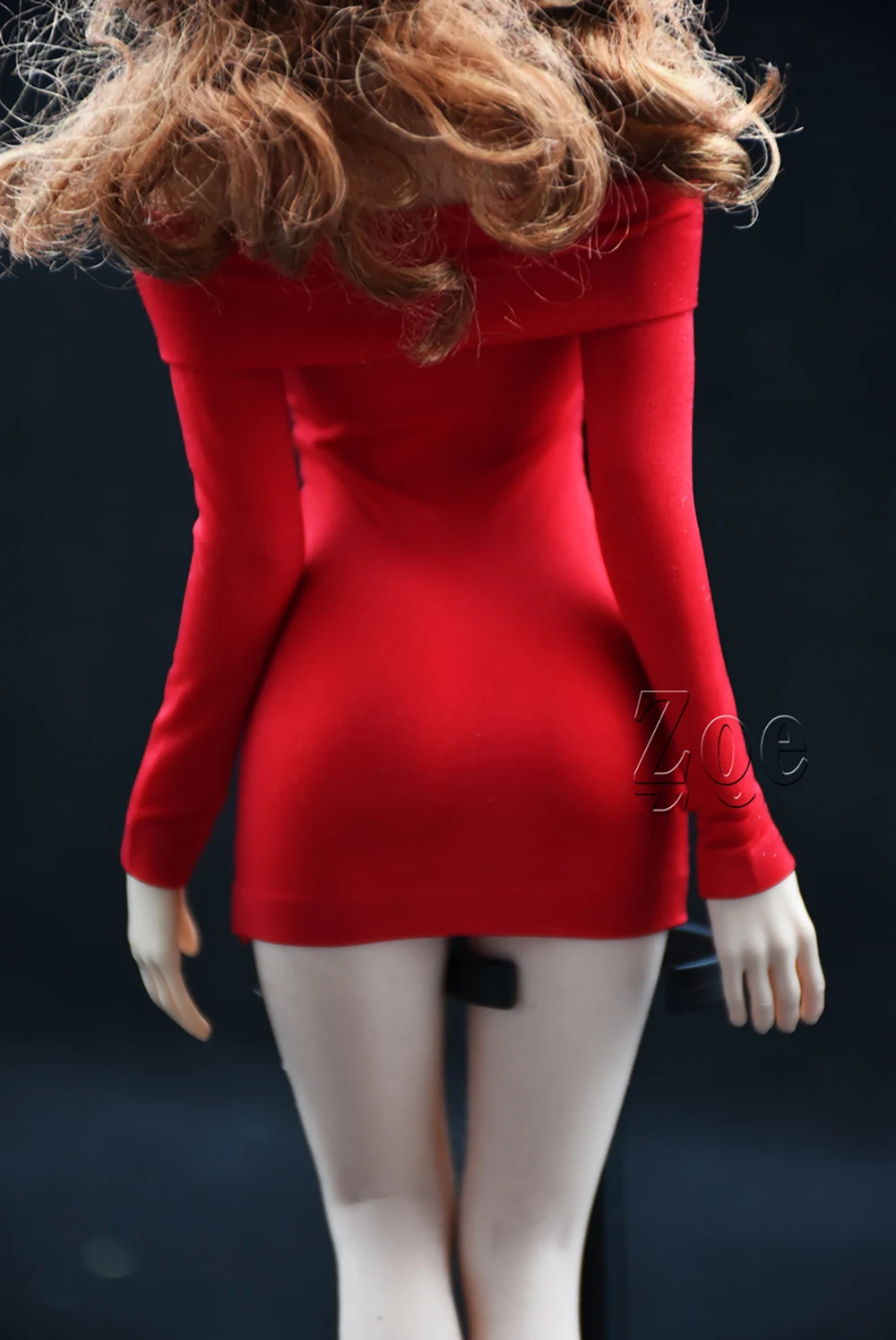 1/6 مقياس خط واحد الرقبة حمالة ضيقة طويلة الأكمام الحليب الحرير تنّورة ملفوفة ل 12 ''امرأة عمل الشكل S37 S38 الجسم