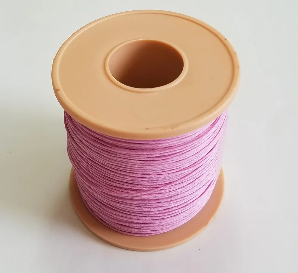 100% Linen waxed thread Waterproof High tenacity 200m/roll colourful twine cords  for Leather sewing handmade accessory DIY