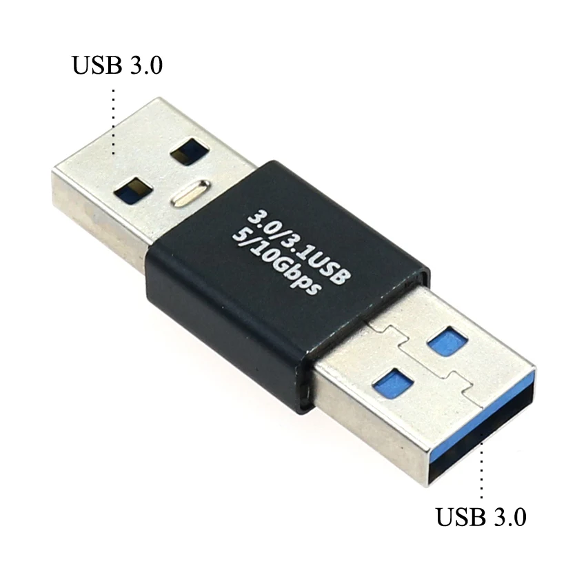 Адаптер USB 3.0 Type A YuXi, штекер-гнездо