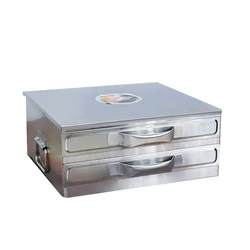 Drawer Type Mini Steaming Pan Vermicelli Roll Steaming Oven 3 Trays 2-Layer Small Household Rice Noodles Machine