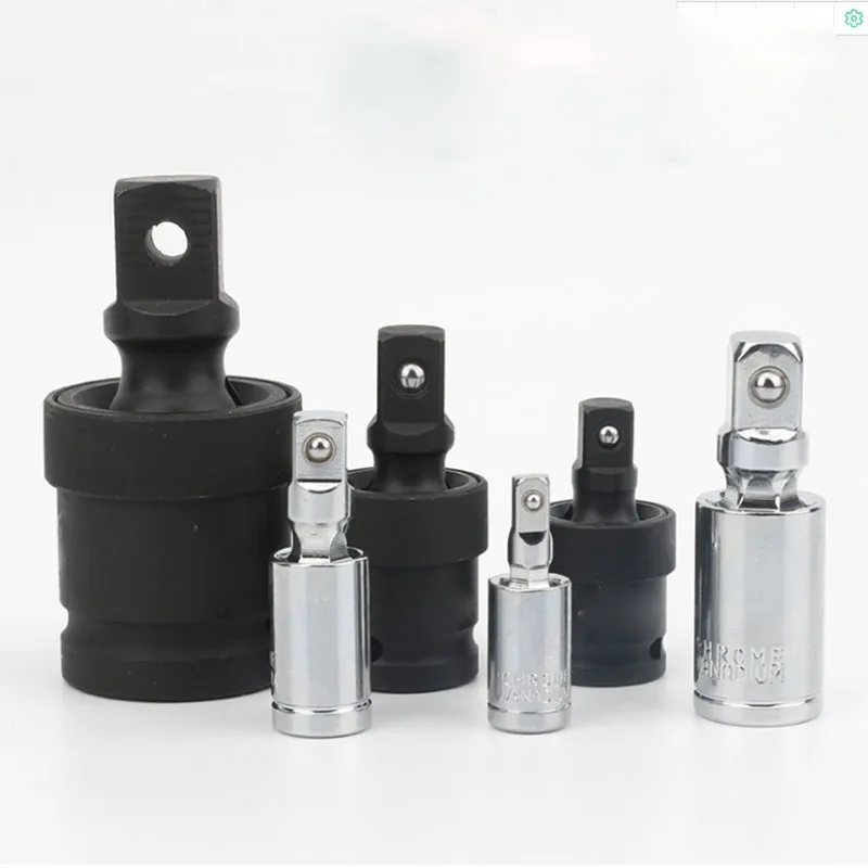 1/4 "3/8" 1/2 "1" Set di giunti universali a impatto di trasmissione presa a barra di prolunga ad angolo a cricchetto per utensili a bussola per chiavi manuali/pneumatiche