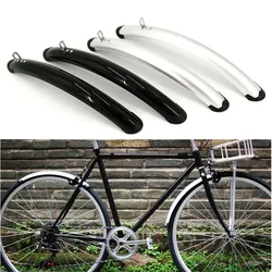 700c Rennrad vorne hinten Kotflügel Retro Fahrrad Fixed Gear Fahrrad Kotflügel Fahrrad praktische Teile Silber schwarz Aluminium Kunststoff