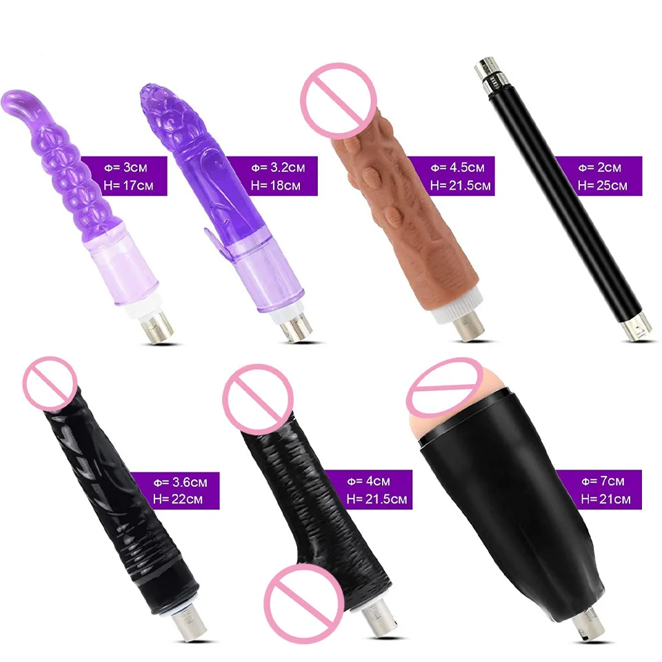 

ROUGH BEAST Sex Machine Dildo Attachments For 3XLR Sex Machine For Women Automatic Vibrator Adult Sex Toys With Masturbation Cup