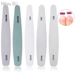 6 Pcs/lot Sandpaper Nail File 100/180 Double Side Sanding Buffer Block Nailfile Gel Nail Files Grinding Polishing Manicure Tools