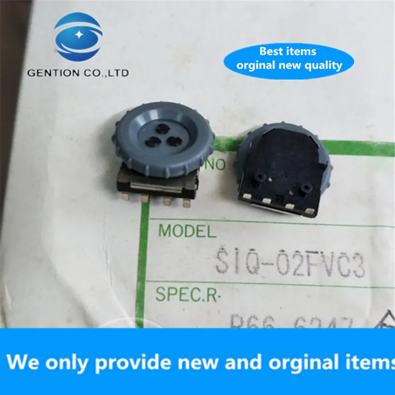 1pcs 100% orginal  new SIQ-02FVC2 dial encoder switch SMD pin black 4pin 16 points SIQ02FVC2 SIQ-02FVC3 SIQ02FVC3