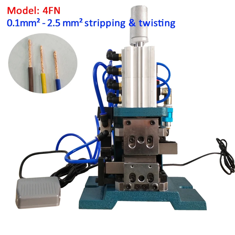 

4FN Wire Stripping Machine Twist Cable Peeling Machine Pneumatic Wire Stripper