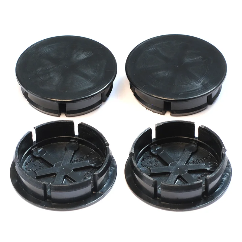 4pcs 49mm (48.5mm) Black Car Rim Hub Cap for Abarth 500 Car Wheel Hub Center Cap for Fiat Abarth Marea Multipla Punto Scorpion