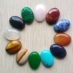 Wholesale 12pcs/lot Assorted natural stone mixed Oval CAB CABOCHON stone teardrop beads 18x25mm for jewelry making fast shipping