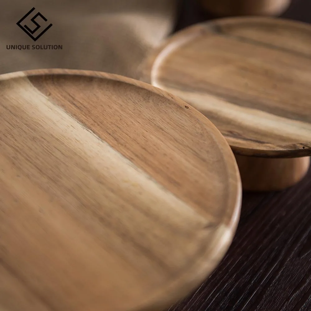 Wood tray for cake fruit dessert stand table decoration tea party supplier cake tools Home Decor plate Food photography props