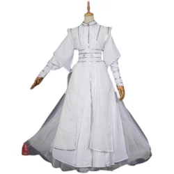 Robe blanche Hanfu pour hommes, style chinois, chevalier pitié Chu Wanning, fête cosplay, vêtements de performance Gelstage