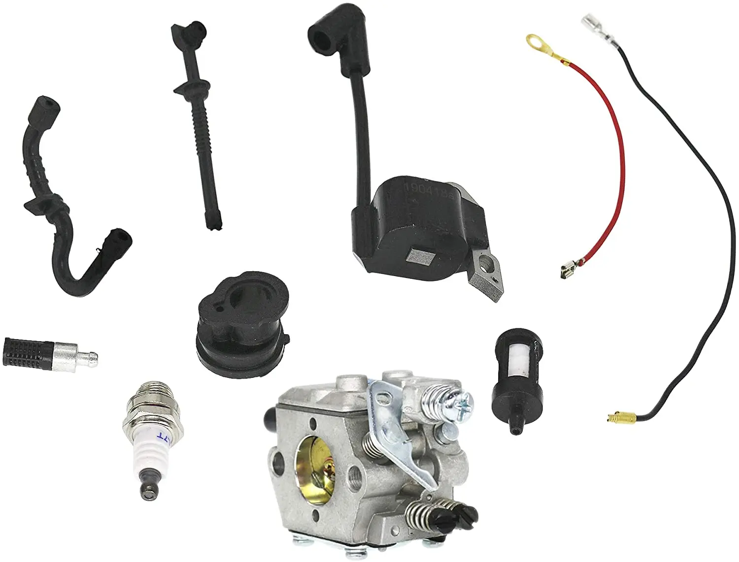 

QHALEN Carburetor with Ignition Coil Replacement Tune Up Kit for MS170 MS180 017 018 Chainsaw 1130-120-0603