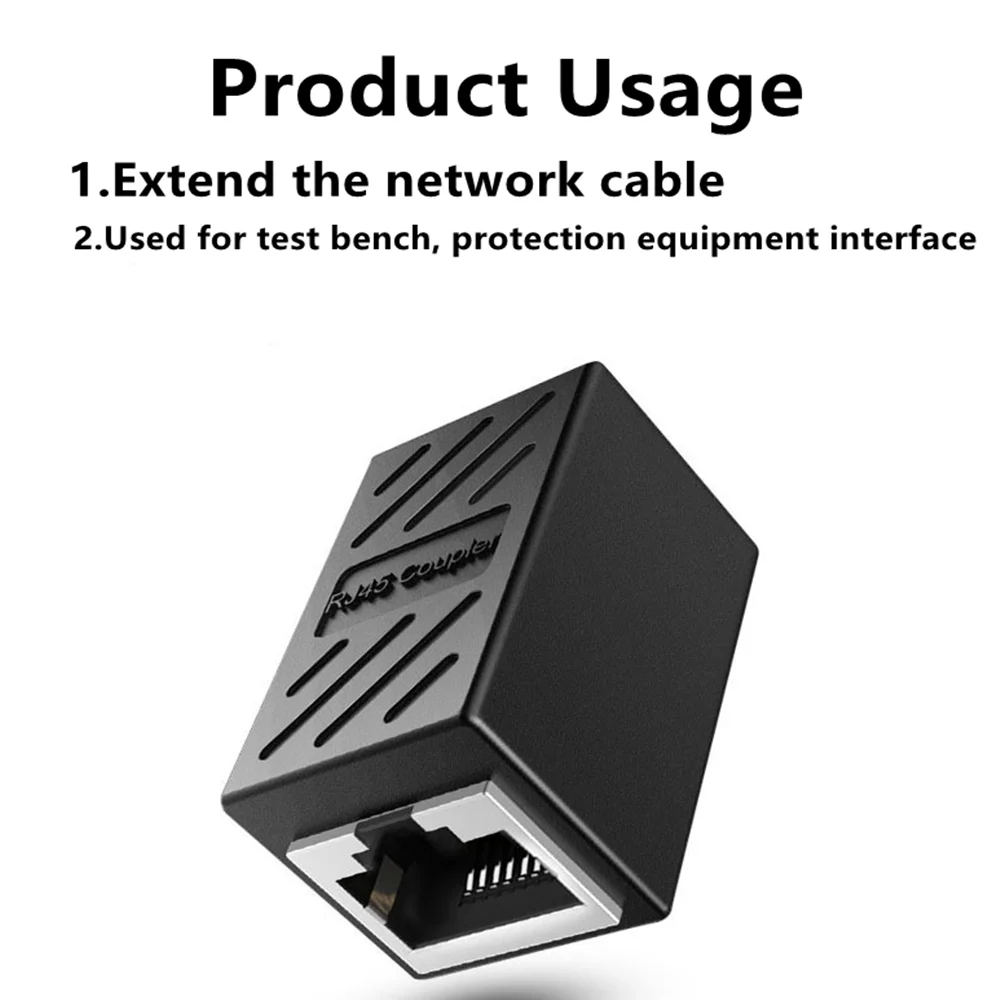 Conector de cable de red RJ45 a red conjunta, módulo principal de paso de Red doble, extensor de cable de red