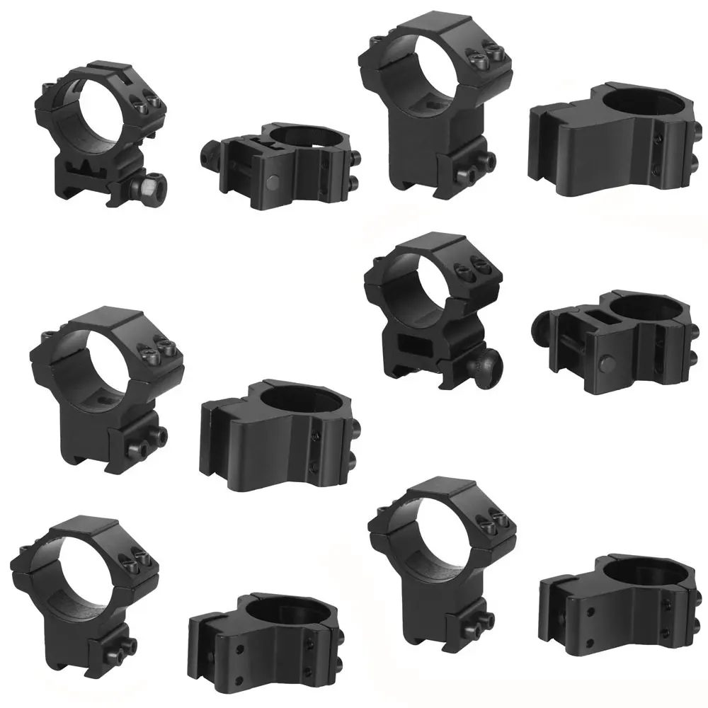 30mm/25mm Diameter Scope Rings One Pair High/Low Dovetail 11mm Picatinny 20MM Adapter For Hunting Riflescope Accessories