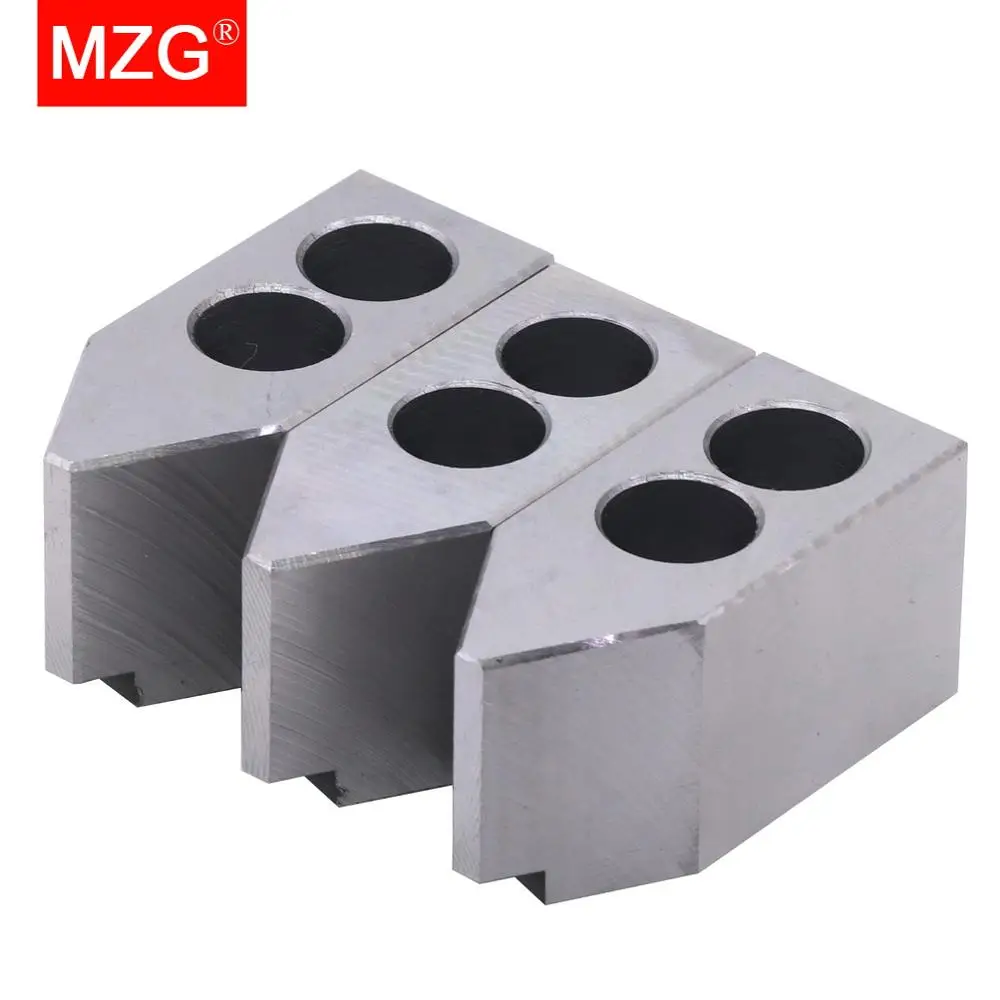 MZG 5 8 10 12 inch 60 Degree Standard Hollow Soft Jaw for CNC Lathe Boring Cutting Tool Machining