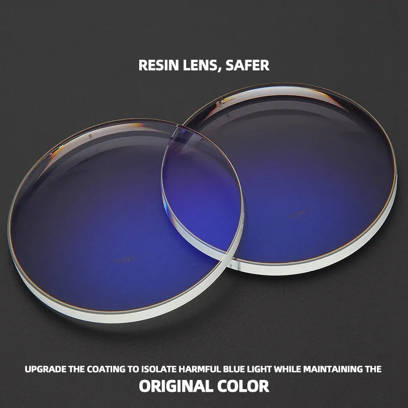 1.61 Index Optical Cheaper Normal Lenses Computer Professional Anti Blue Light Prescription Glasses Myopia Hyperopia Lens