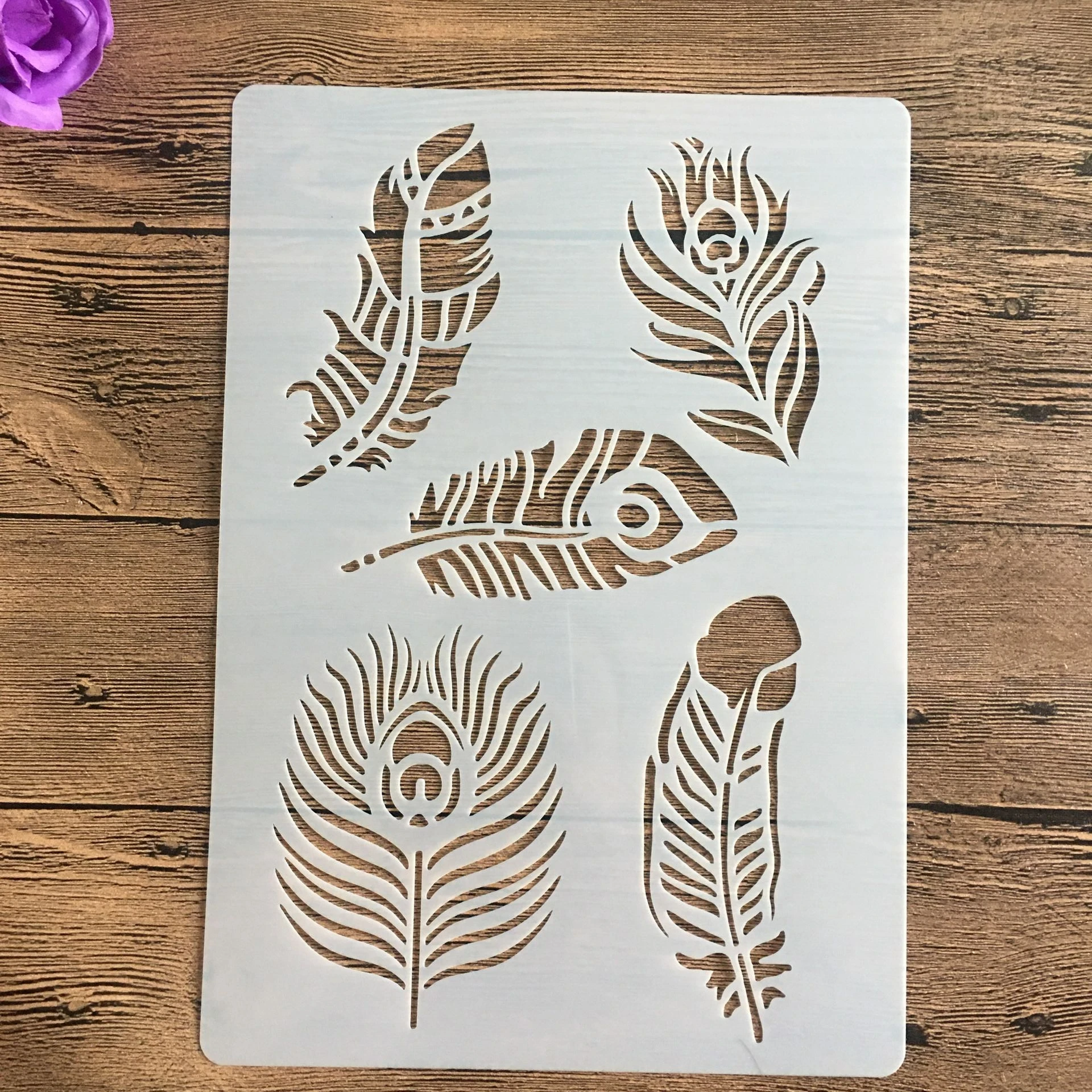 A4 größe Blätter Wand Malerei Schablonen Stempel Sammelalbum Album Dekorative Präge Handwerk Papier schablone für diy scrapbooking