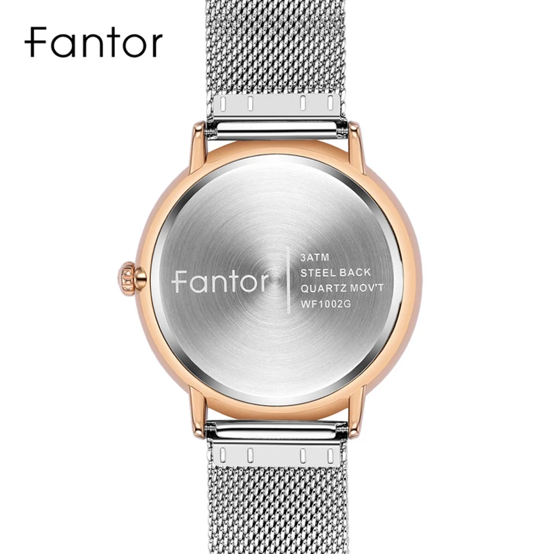 Fantor Brand Minimalist Luxury Quartz Waterproof Mens relogio masculino Mesh Wrist Man Watch