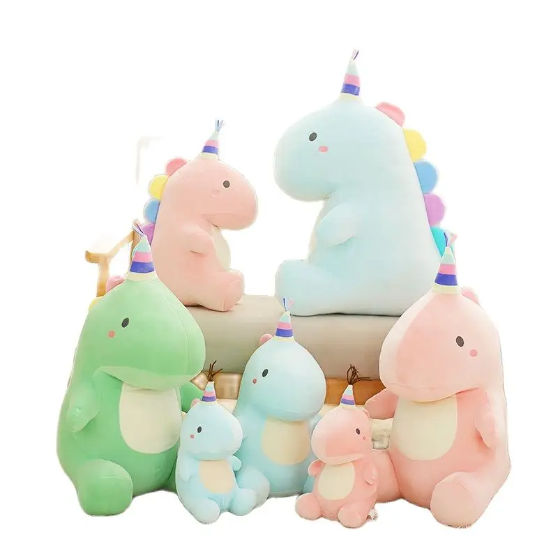 23/35/50cm Super Soft Lovely Dinosaur Plush Doll Cartoon Stuffed Animal Kawaii Toy for Kids Baby Hug Sleep Pillow Home Decor