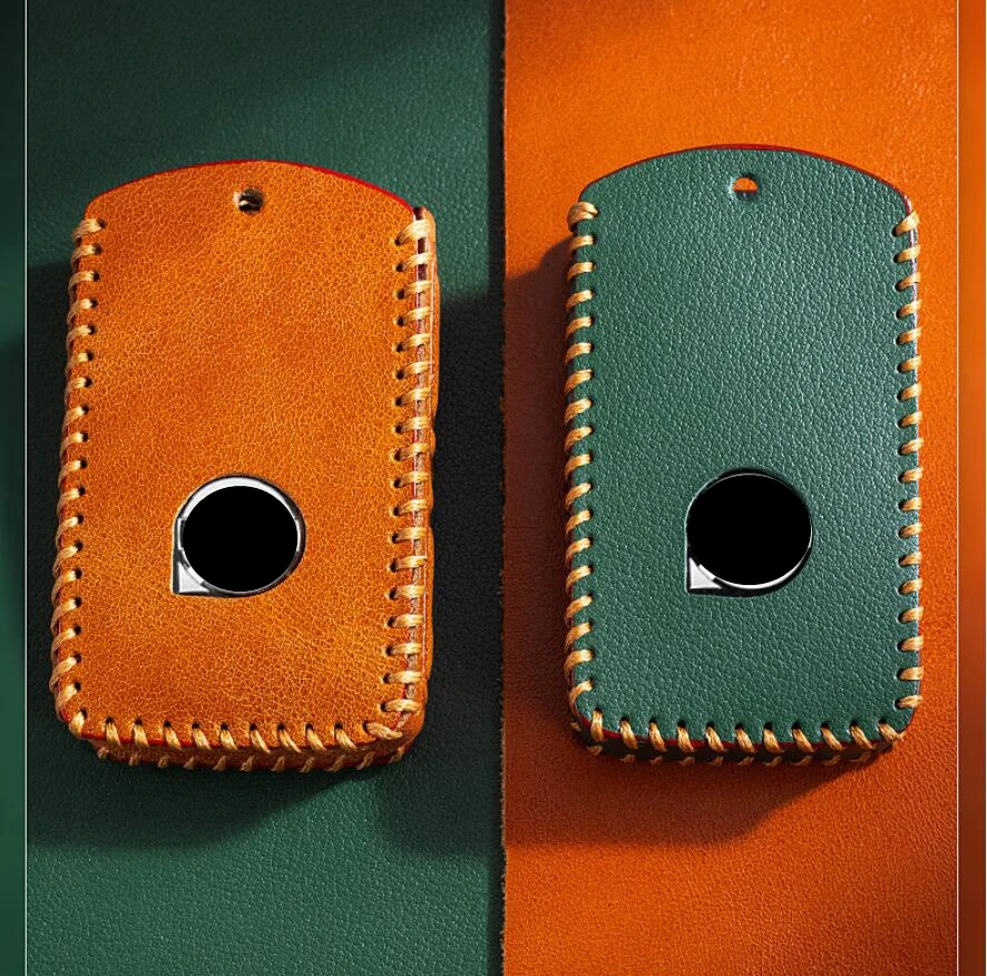Car Leather Smart FOB Key Protective Shell Key Case For Volvo XC40 XC60 S90 XC90 V90 2017 2018 2019 T5 T6 T8 Accessories