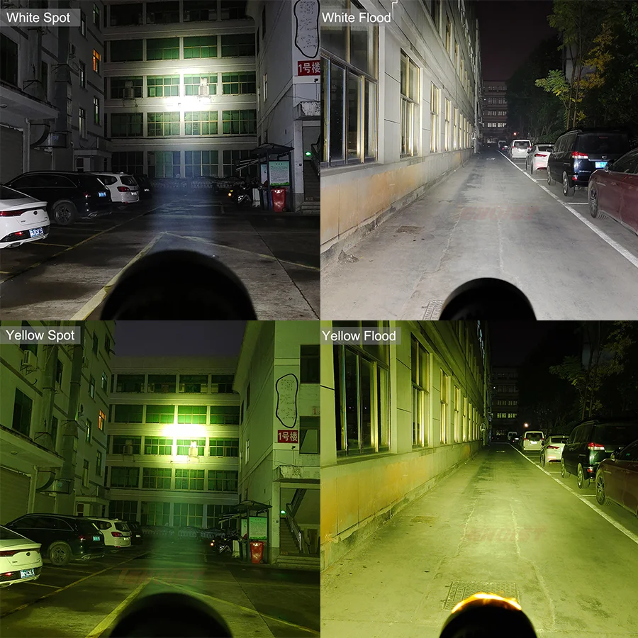 Super Bright 4 Inch White Yellow LED Work Head Fog Driving Light For Car SUV Truck ATV UTV 12-48V