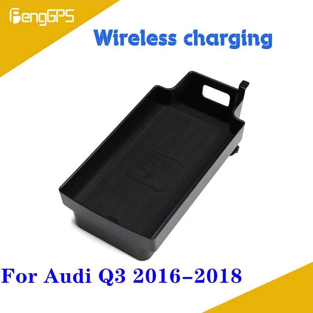 Quick Wireless Charger For Audi Q3 2016 2017 2018 QI Fast Mobile Phone 10W Hidden Car Dashboard Holder Charging Pad