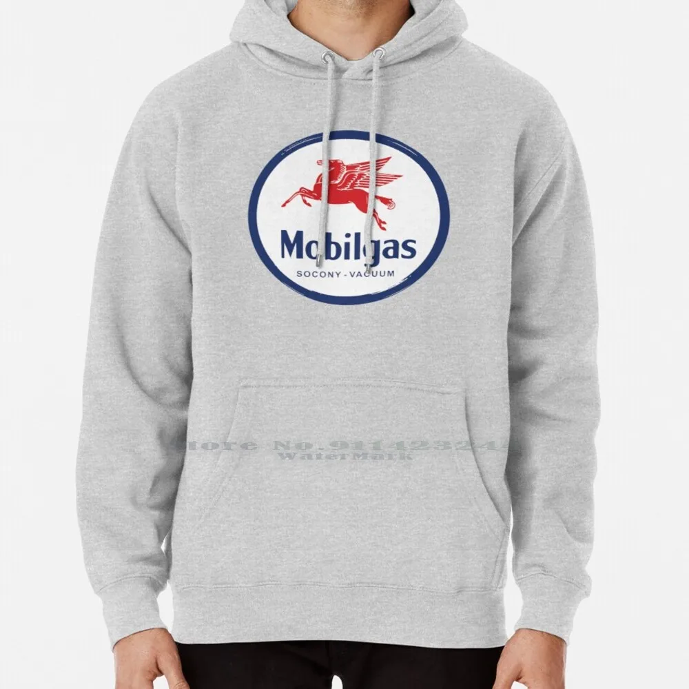 Mobil Gas Oil Pegasus Retro Hoodie Sweater 6xl Cotton Mobil Oil Pegasus Enamel Sign Petroliana Gas Station Vintage Gasoline