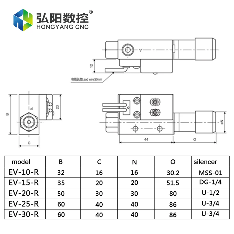 เครื่องกำเนิดไฟฟ้าสูญญากาศ EV10 15 20 25 30HS นิวเมติกดูดความดันเชิงลบเครื่องกำเนิดไฟฟ้าดูดถ้วยควบคุมวาล์วสูญญากาศ