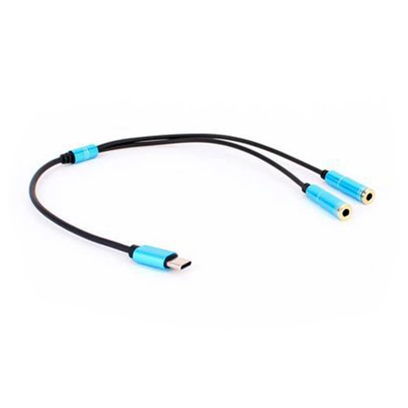Loại C Đến Dual 3.5 Jack Tai Nghe Usb C Đến 3.5Mm Aux Đôi Tai Nghe Adapter Dành Cho Letv Dành Cho Xiaomi điện Thoại