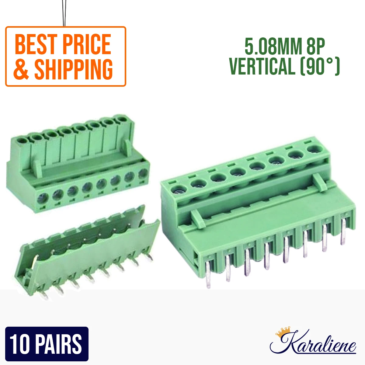 10SETS 8Pin 2EDGK-5.08 2EDGR-5.08 2EDGV-5.08 Screw Terminal Block Connector