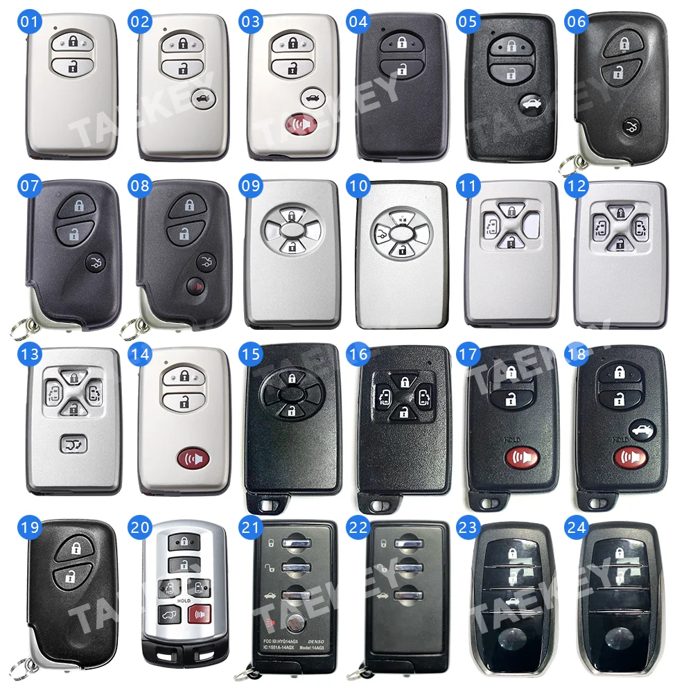 

Car Keyless Smart Remote Key for Toyota Camry Aygo RAV4 Prado CHR Corolla Highlander Land Cruiser Sienna Intelligent Remote Key