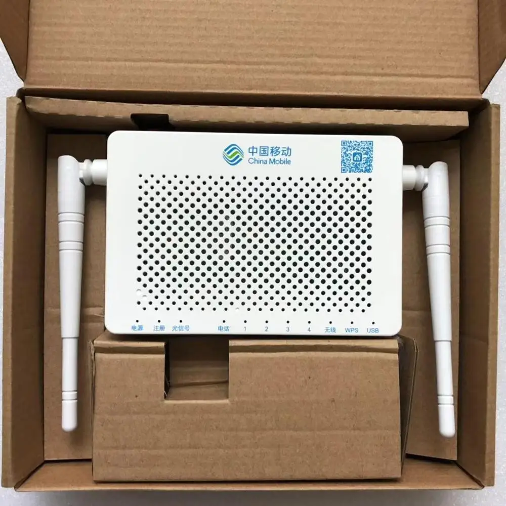 New F663NV3A GPON 1GE+ 3FE+ 1 POTS+Wifi ONU ONT  English firmware  2 antenas GPON router