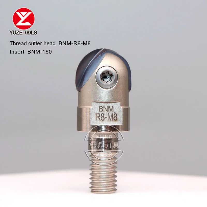 CNC Modular Type Screwed Connection Milling Cutter BNM-R8-M8 Thread Locking Tooth Type Fit Dijet Fine milling ball insert BNM160