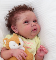 NPK 20inch Unpainted Reborn Doll Kit Miley Unfinished Doll parts With Body and Eyes Soft Touch Fresh Color