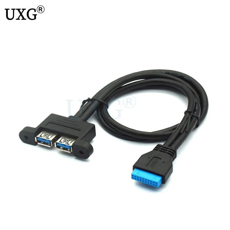 USB 3.0 Motherboard 20 Pin Header Extension Adapter Cable, USB