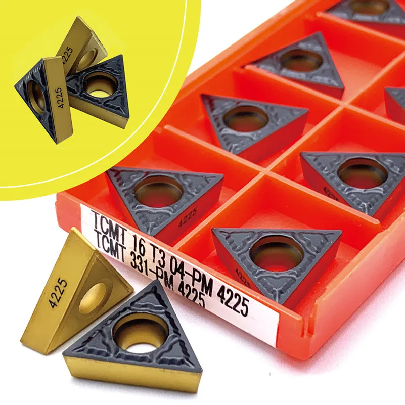 كربيد إدراج TCMT16T304 TCMT16T308-PM 4240 4225 الخارجية تحول أداة تحول إدراج CNC مخرطة أداة عالية الجودة TCMT16T304/8