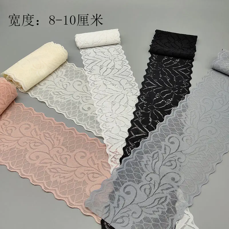 2yards/pack elastic lace trim lace cloth decorative bra inner clothing material fabric accessories skirt hem boat socks