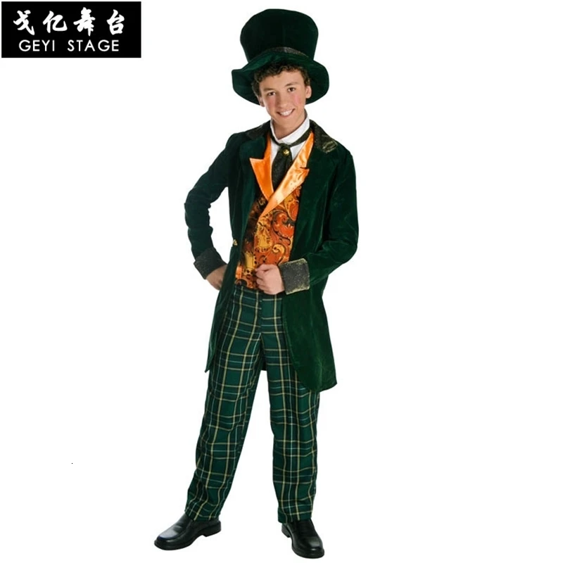 Alice in the land of wonders Halloween costume gentleman magic carnival man costume cosplay costume