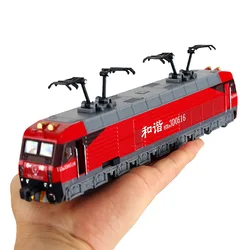 High-simulation alloy high-speed train model,1:87 alloy pull back electric train toy,Children's sound and light car toy