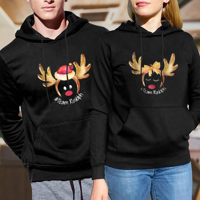 Couples Hoodies Women Men Lovers Sweatshirt Lovers Casual Pullovers Gift Couple Hoodies Hoody