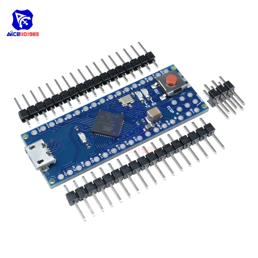 diymore ATMEGA32U4 ATMEGA32 Expansion Module Microcontroller for Arduino  R3 Nano Micro USB Interface with Pin