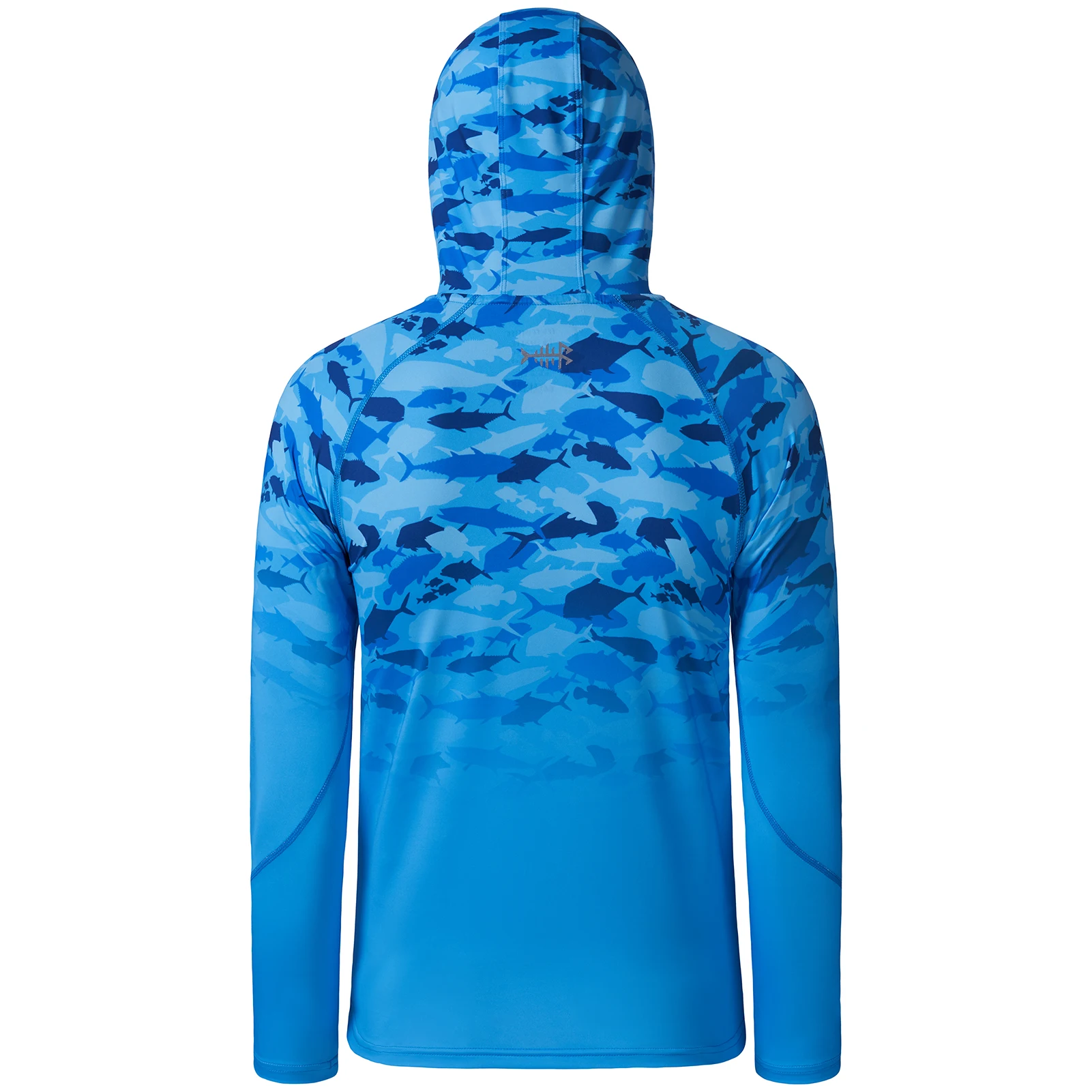 Bassdash Youth UPF50+ Performance T Shirt with Hood Long Sleeve Fishing Hiking Sun Shirt FS03Y