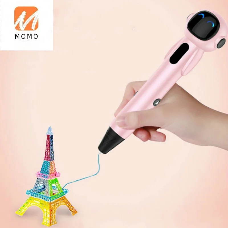 Wireless 3D 3D Printing Pen Toy 3D Children's Low Temperature Magic Drawing Pen Consumables Multi-Functional Student Full Set