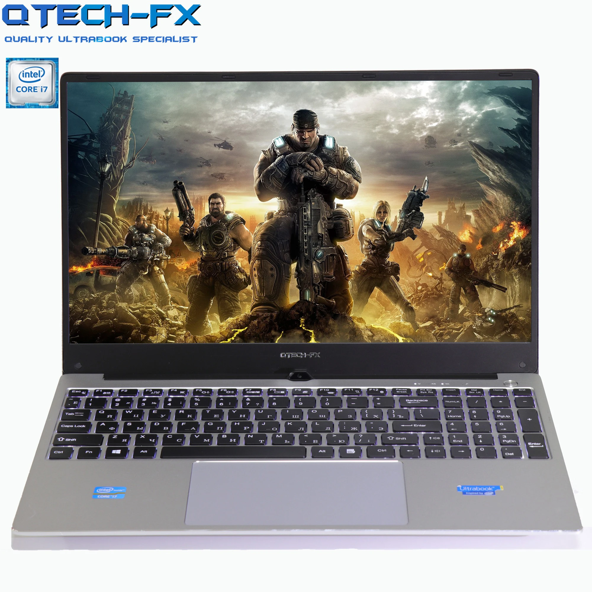 I7 Kim Loại SSD 512GB HDD 2TB RAM 16GB CPU Intel Windows 10 Cho Photoshop Văn Phòng AZERTY Ý tây Ban Nha Nga Bàn Phím 1