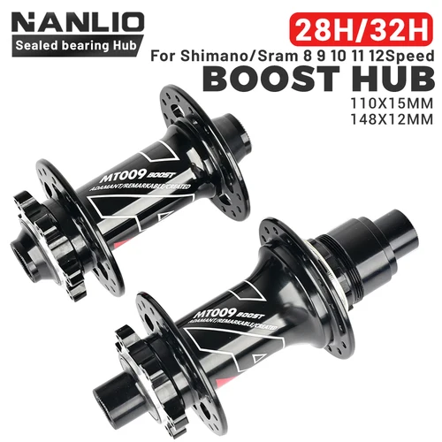 Imagen 2 del producto ARC 009 Boost MTB Hub 15x110 12x148MM rodamientos sellados 6 trinquetes 114 Click Hub para SHIMANO MS 12S y HG 11S 28/32H buje de bicicleta