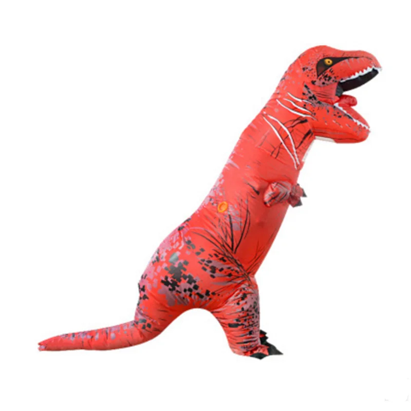 ใหม่ผู้ใหญ่ชุดไดโนเสาร์ Inflatable T REX ชุดแฟนซีปาร์ตี้ Mascot คอสเพลย์ฮาโลวีนเครื่องแต่งกายสําหรับผู้ชายผู้หญิงเด็ก Dino การ์ตูน