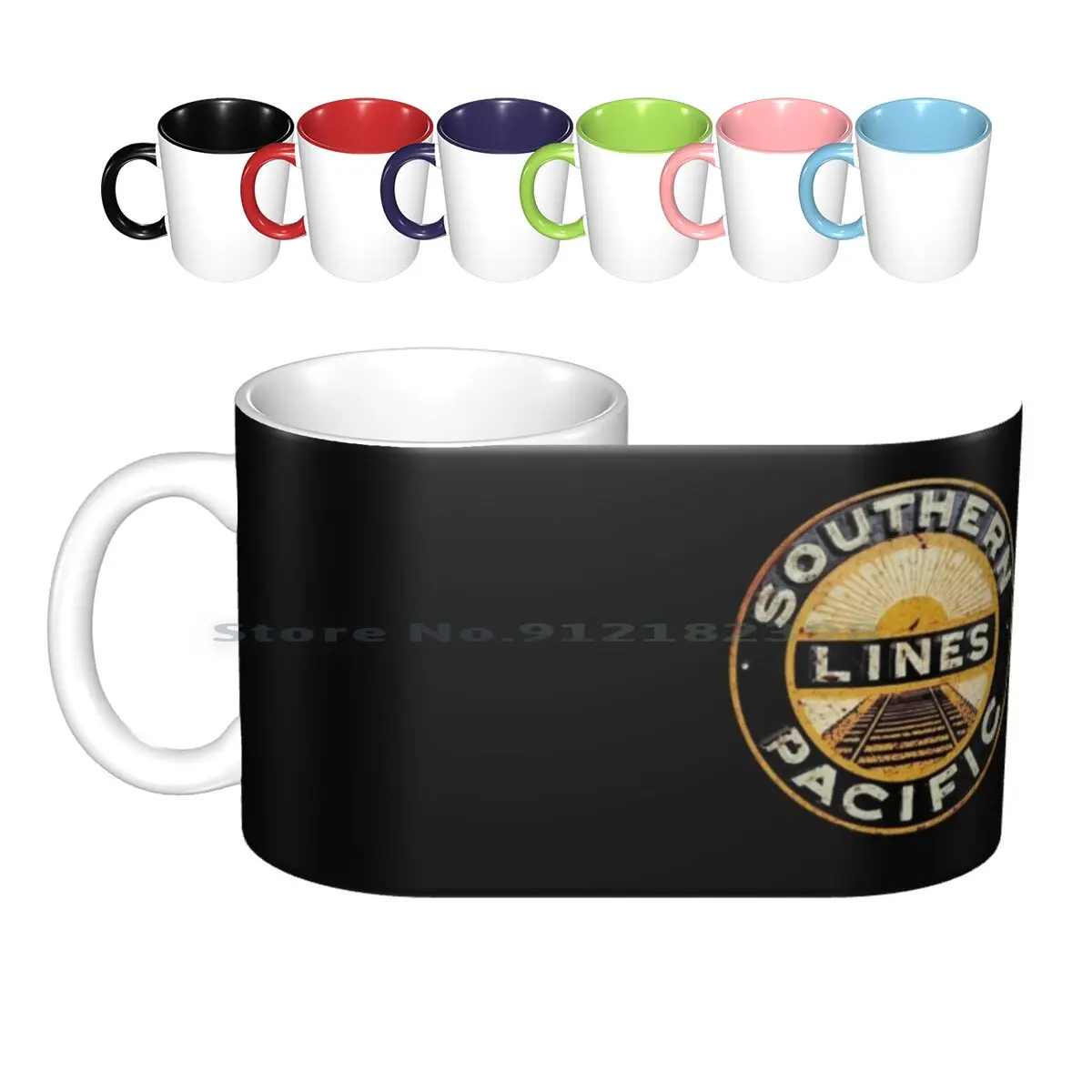 Southern Pacific Railroad Ceramic Mugs Coffee Cups Milk Tea Mug Southern Pacific Lines Railroad New York Central Union Rail