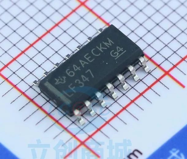 1 PCS/LOTE LF347DR LF347 SOIC-14 Novo e original