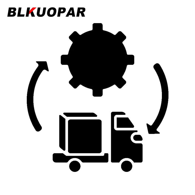 BLKUOPAR for Transportation Logistics Car Stickers Sunscreen Fashionable Decals Sunscreen Personality Decor Car Styling