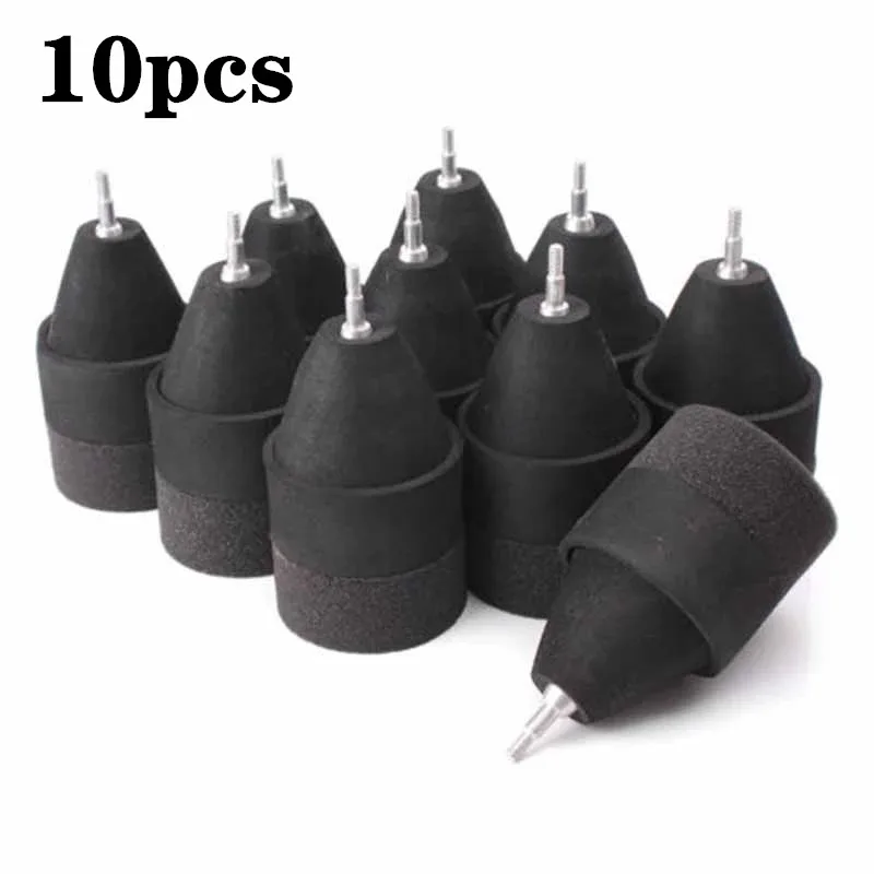 10 Uds. De flechas con punta de espuma de esponja negra, objetivo de juego de etiquetado de batalla de tiro con arco Larp para práctica de batalla, accesorio de juego de tiro con arco
