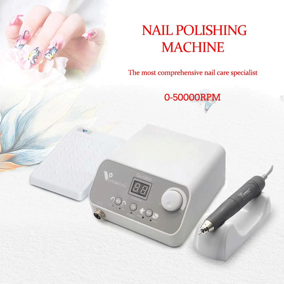 Hot-selling free delivery powerful micro-motor 50,000 RPM brushless nails GJ-G800 brushless motor with speed regulating pedal